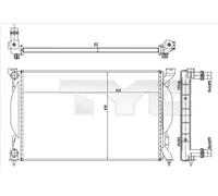 TYC 702-0012-R Radiatore motore