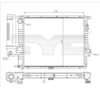 TYC 703-0010-R Radiatore motore