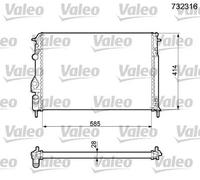 VALEO 732316 Radiatore motore