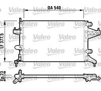 Radiatore Alette di raffreddamento montate meccanicamente 732825 VALEO per OPEL
