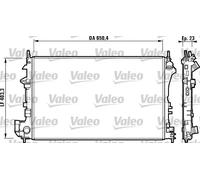 Radiatore Alette di raffreddamento montate meccanicamente 732879 VALEO per SAAB