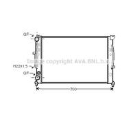 PRASCO AIA2123 Radiatore motore