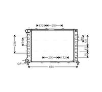 Radiatore Alette di raffreddamento montate meccanicamente ALA2038 per ALFA ROMEO