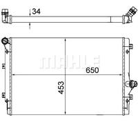 MAHLE Radiatore, Raffreddamento motore CR1539002S