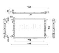 MAHLE ORIGINAL Radiatore motore