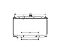 Radiatore Alette di raffreddamento montate meccanicamente DN2219 per NISSAN