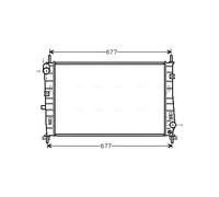 PRASCO FDA2165 Radiatore motore
