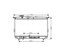 Radiatore Alette di raffreddamento montate meccanicamente HYA2107 per HYUNDAI