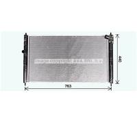 Radiatore Alette di raffreddamento montate meccanicamente MT2274 per MITSUBISHI
