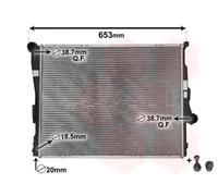 Radiatore Alette di raffreddamento saldate 06002205 VAN WEZEL per BMW 3 Coupé 3