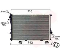 Radiatore Alette di raffreddamento saldate 06002233 VAN WEZEL per BMW 7 5