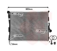 Radiatore Alette di raffreddamento saldate 06002278 VAN WEZEL per BMW 3 Coupé 3