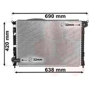 Radiatore Alette di raffreddamento saldate 06002286 VAN WEZEL per MINI MINI