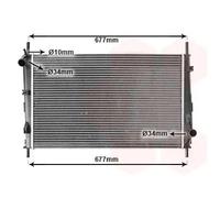 VAN WEZEL 18002335 Radiatore motore