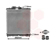 Radiatore Alette di raffreddamento saldate 25002031 VAN WEZEL per HONDA HR-V