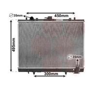 32002161 VAN WEZEL Radiatore, Raffreddamento motore per MITSUBISHI