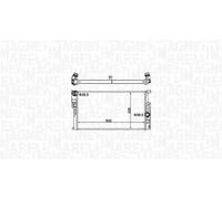 MAGNETI MARELLI 350213155100 Radiatore motore