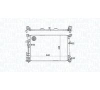 Radiatore, raffreddamento motore MAGNETI MARELLI 350213158600