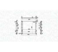 MAGNETI MARELLI 350213160500 Radiatore motore