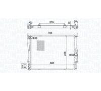 MAGNETI MARELLI 350213160700 Radiatore motore