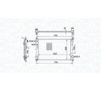 MAGNETI MARELLI 350213163100 Radiatore motore
