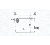 MAGNETI MARELLI 350213163600 Radiatore motore