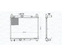 MAGNETI MARELLI 350213164800 Radiatore motore