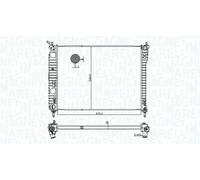 Radiatore Alette di raffreddamento saldate 350213179800 MAGNETI MARELLI per OPEL