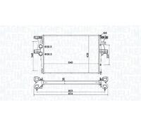 MAGNETI MARELLI 350213204600 Radiatore motore