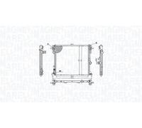 MAGNETI MARELLI 350213214400 radiatore raffreddamento motore 580x523x26 mm