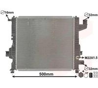 Radiatore Alette di raffreddamento saldate 43002262 VAN WEZEL per RENAULT
