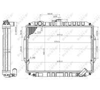 Radiatore Alette di raffreddamento saldate 503486 NRF per MITSUBISHI L200