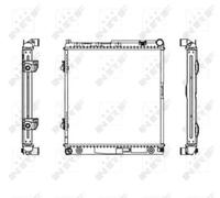 Radiatore Alette di raffreddamento saldate 506575 NRF per MERCEDES-BENZ