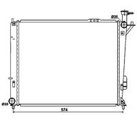 NRF 53174 Radiatore motore