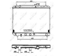 NRF 53207 Radiatore motore