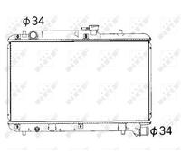 NRF 53351 Radiatore motore