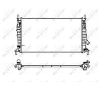 Radiatore Alette di raffreddamento saldate 53403 NRF per MAZDA 3 3 Tre volumi