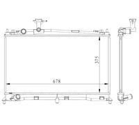NRF 53411 Radiatore motore