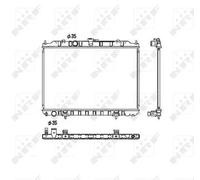 NRF 53452 Radiatore motore