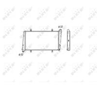 Radiatore, raffreddamento motore NRF 53483