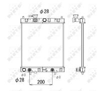 NRF 53510 Radiatore motore