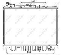Radiatore Alette di raffreddamento saldate 53517 NRF per OPEL MONTEREY A CAMPO