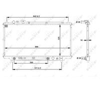 Radiatore, raffreddamento motore NRF 53519