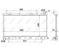 NRF 53595 Radiatore motore