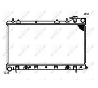 Radiatore Alette di raffreddamento saldate 53597 NRF per SUBARU FORESTER