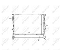 NRF 53721 Radiatore motore