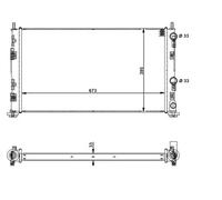 NRF 53733 Radiatore motore