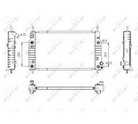 Radiatore, raffreddamento motore NRF 53748