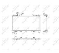 NRF 53752 Radiatore motore