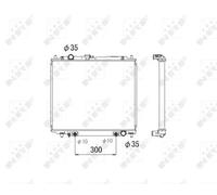 Radiatore Alette di raffreddamento saldate 53810 NRF per MITSUBISHI PAJERO II